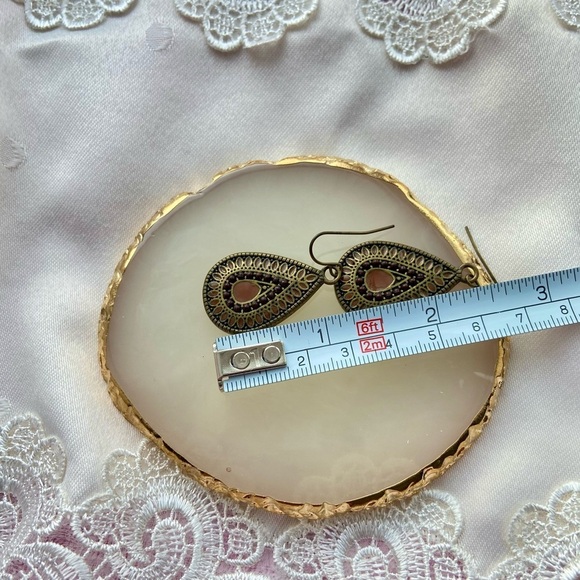 Women’s Vintage Ethnic Bohemian Style water drop earring - Picture 4 of 7